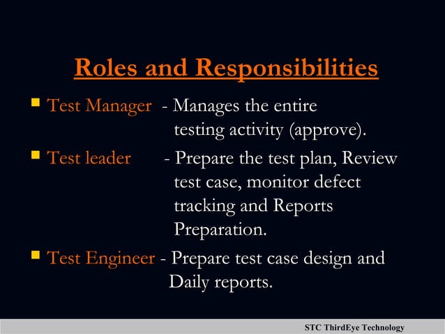 TESTING LIFE CYCLE PPT | PPT