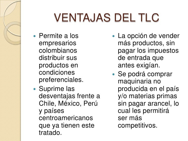 Tlc con usa y la gerencia moderna colombiana