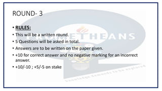 TLC Quiz JAN 19 Finals Prometheans Club | PPTX