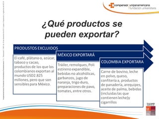 ¿Qué productos se
 pueden exportar?
 