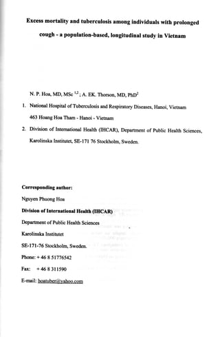 Thisthesisis basedonthefollowing papers,whichwill bereferredto by theirroman numerals