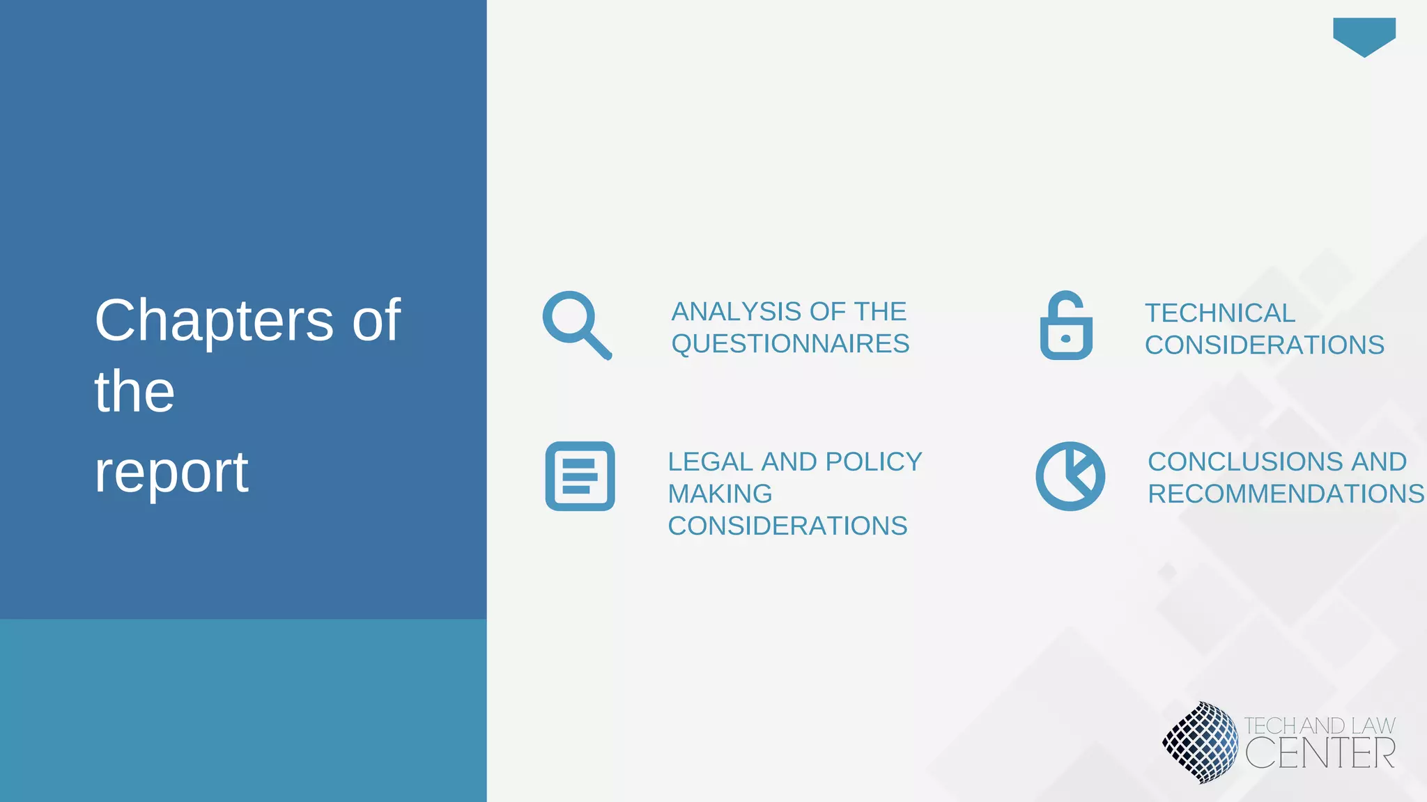 9
Security of The Digital Natives
Chapters of
the
report LEGAL AND POLICY
MAKING
CONSIDERATIONS
ANALYSIS OF THE
QUESTIONNAIRES
CONCLUSIONS AND
RECOMMENDATIONS
TECHNICAL
CONSIDERATIONS
 