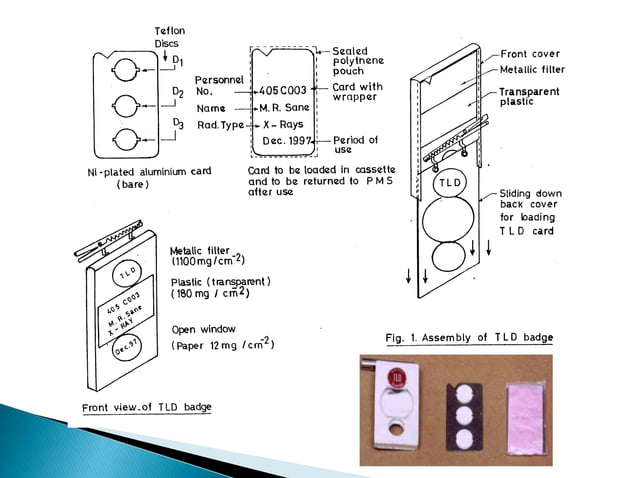 Tld Powder Thermoluminescent dosimeter | PPTX | Chemistry | Science