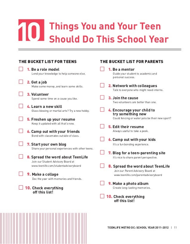 Teenlife Washington Dc 2011 2012 School Year Edition