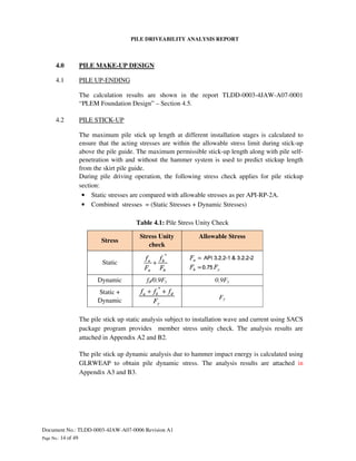 Driveability Form.pdf Tldd 0003-4 jaw-a07-0006 pile driveability analysis-rev a1 | PDF