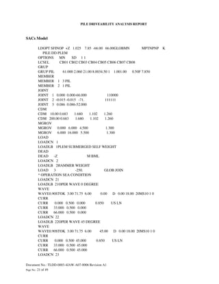 Tldd 0003-4 jaw-a07-0006 pile driveability analysis-rev a1 | PDF