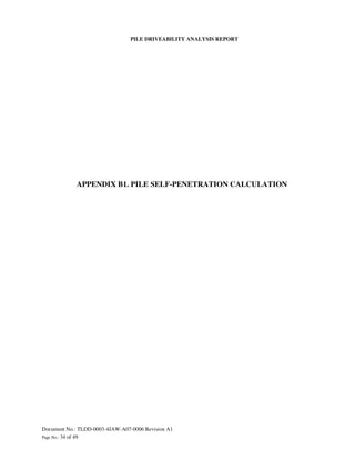 Driveability Form.pdf Tldd 0003-4 jaw-a07-0006 pile driveability analysis-rev a1 | PDF