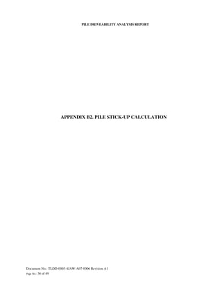 Driveability Form.pdf Tldd 0003-4 jaw-a07-0006 pile driveability analysis-rev a1 | PDF