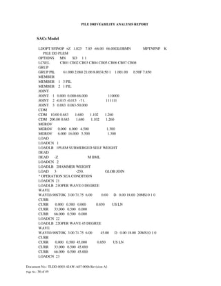 Driveability Form.pdf Tldd 0003-4 jaw-a07-0006 pile driveability analysis-rev a1 | PDF