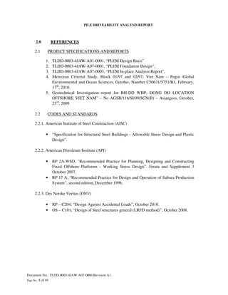 Driveability Form.pdf Tldd 0003-4 jaw-a07-0006 pile driveability analysis-rev a1 | PDF