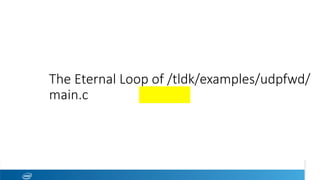 The Eternal Loop of /tldk/examples/udpfwd/
main.c
 