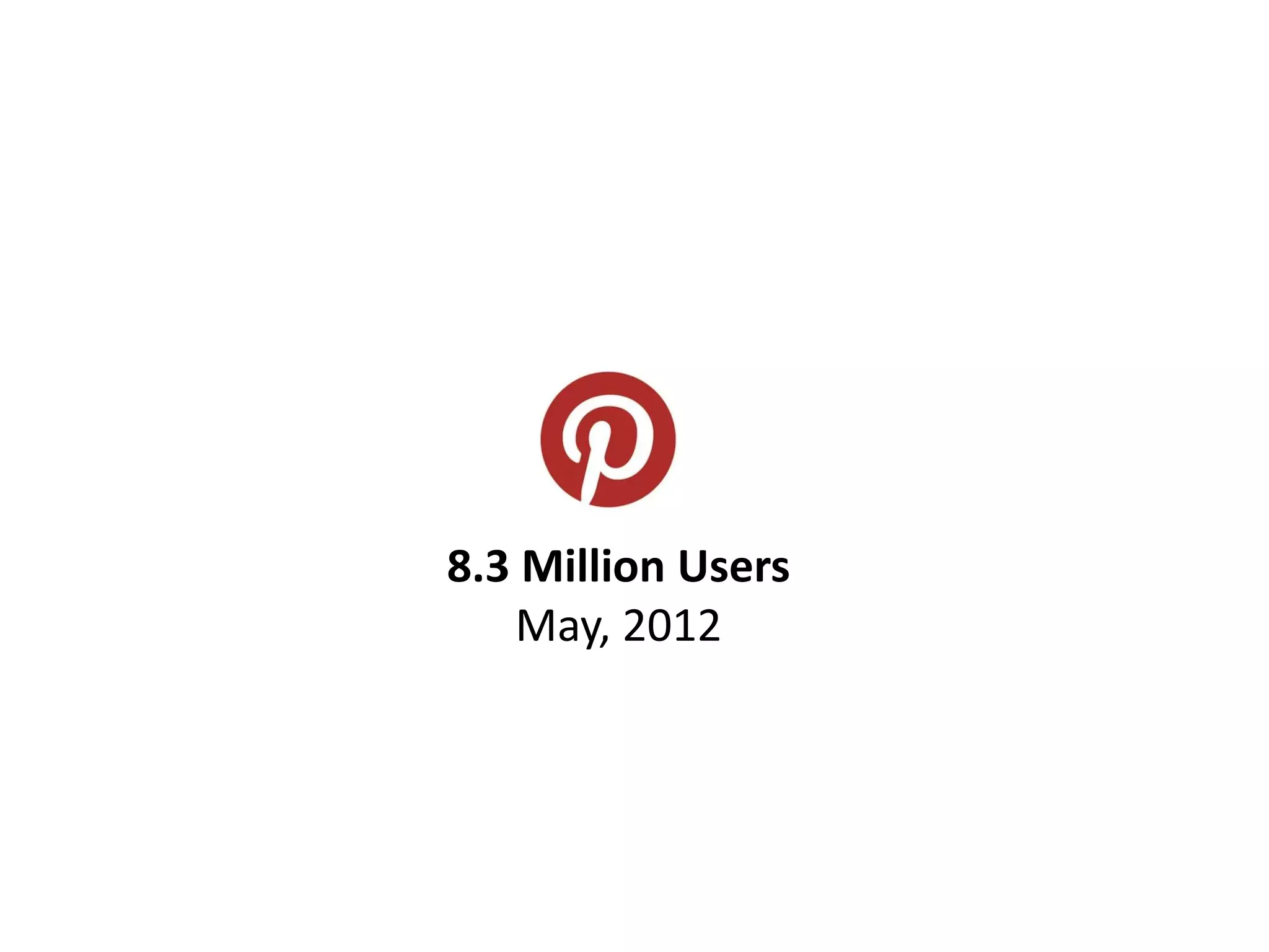 8.3 Million Users
   May, 2012
 