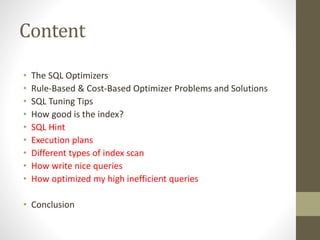 How oracle query works (The SQL Optimizers) | PPTX