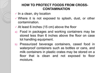 Less Contamination Purchasing, Receiving, and Storing Food | PPTX