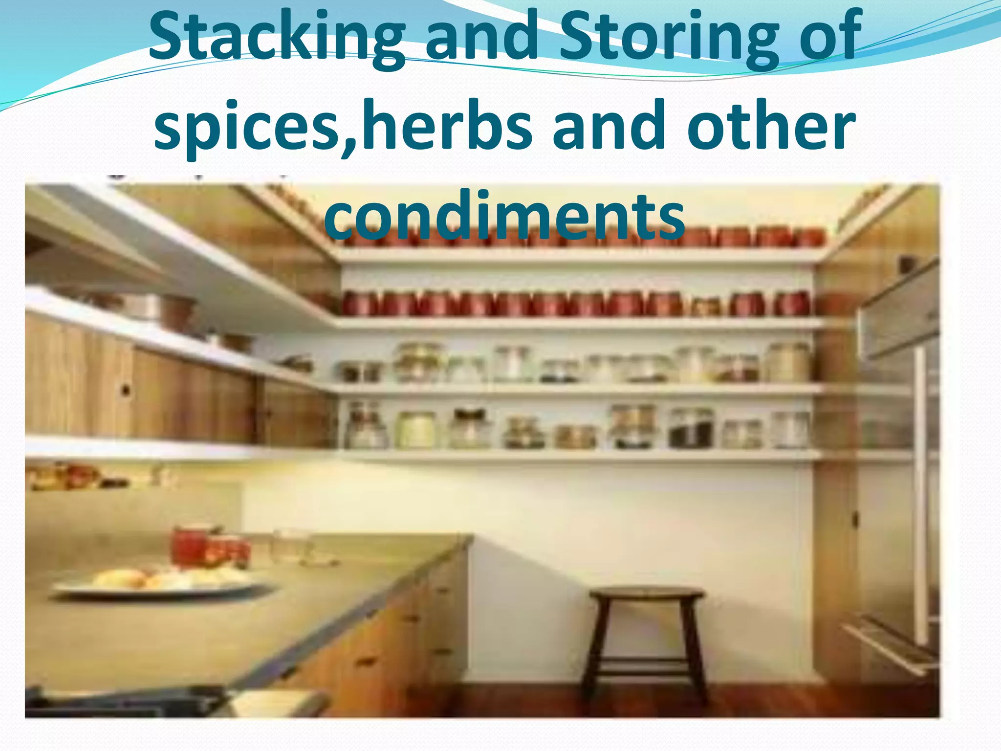 PROPER STORAGE OF CLEANED EQUIPMENT PPT