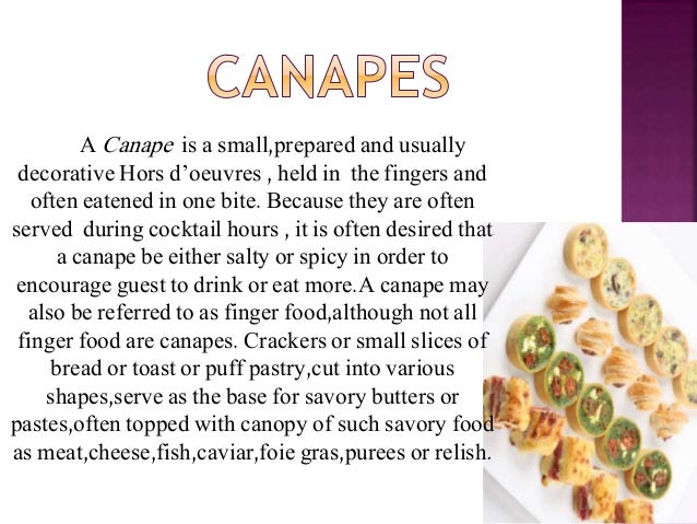 Preparing Appetizers