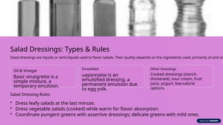 Emulsified Ressing TLE-9-Prepare-Salad-and-Dressing.pptxkkk | PPTX