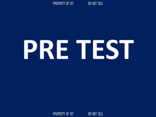 PRE TEST
 