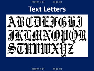 Text Letters
 