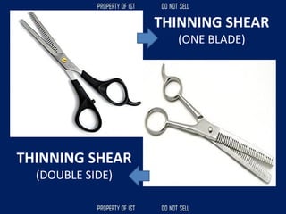 THINNING SHEAR
(ONE BLADE)
THINNING SHEAR
(DOUBLE SIDE)
 