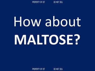 How about
MALTOSE?
 
