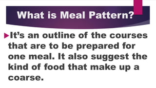 Tle 10 l1 menu planning | PPTX