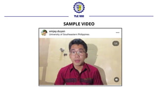 TLE 100
SAMPLE VIDEO
 