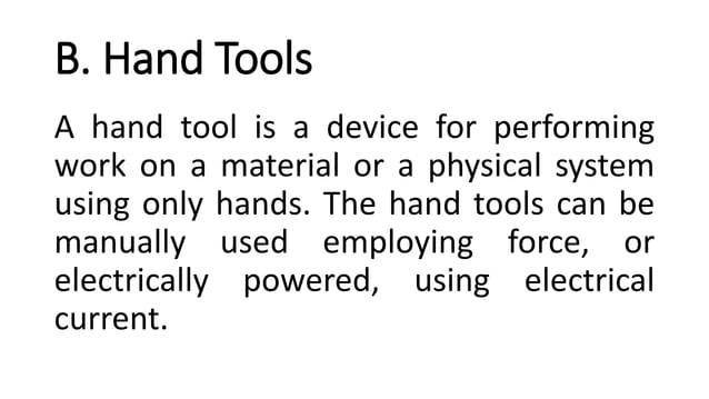 TLE 10 week 2 - Use of Hand Tools and Equipment in Computer.pptx ...