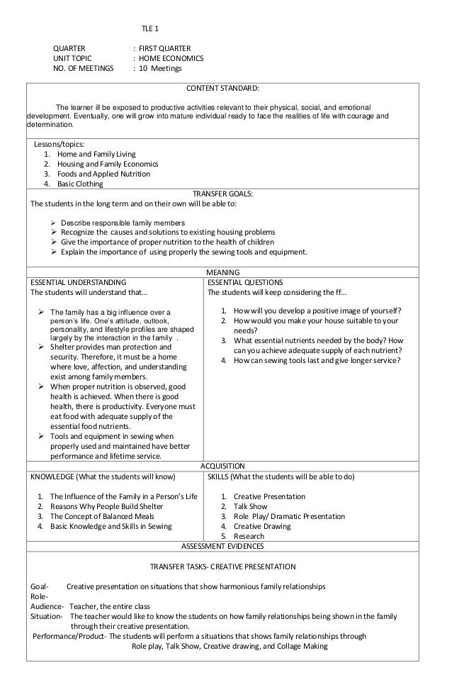 Sample semi detailed lesson plan in home economics worksheets ... Sample semi detailed lesson plan in home economics worksheets ...