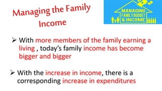 Family Income & Budget | PPTX