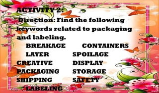 TLE 6 PPT Q3 - Functions And Importance Of Packaging & Labeling.pptx