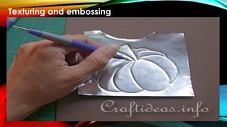 Texturing And Embossing TLE 6 PPT Q3 - Methods Of Enhancing Decorating Bamboo, Wood, And Metal ...