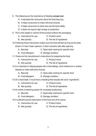 Tle 7 afa food (fish) processing module 6 | PDF