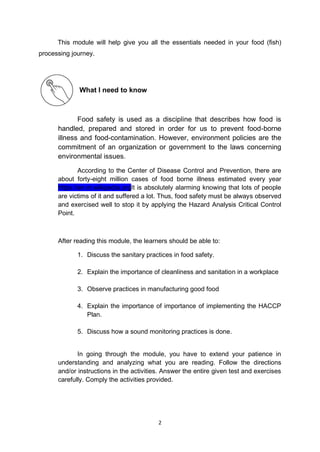 Tle 7 afa food (fish) processing module 8 | PDF
