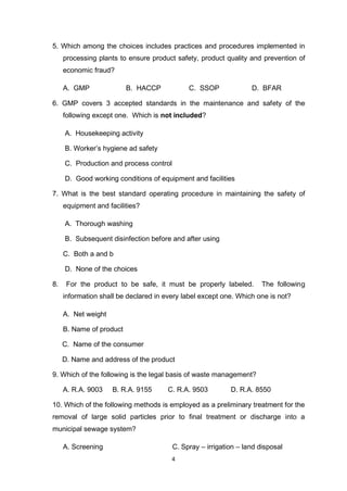 Tle 7 afa food (fish) processing module 8 | PDF