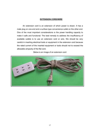 Electric Extension Code electrical installation and maintenance. | PDF