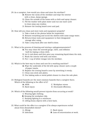 TLE 8 caregiving exam answer key.docx