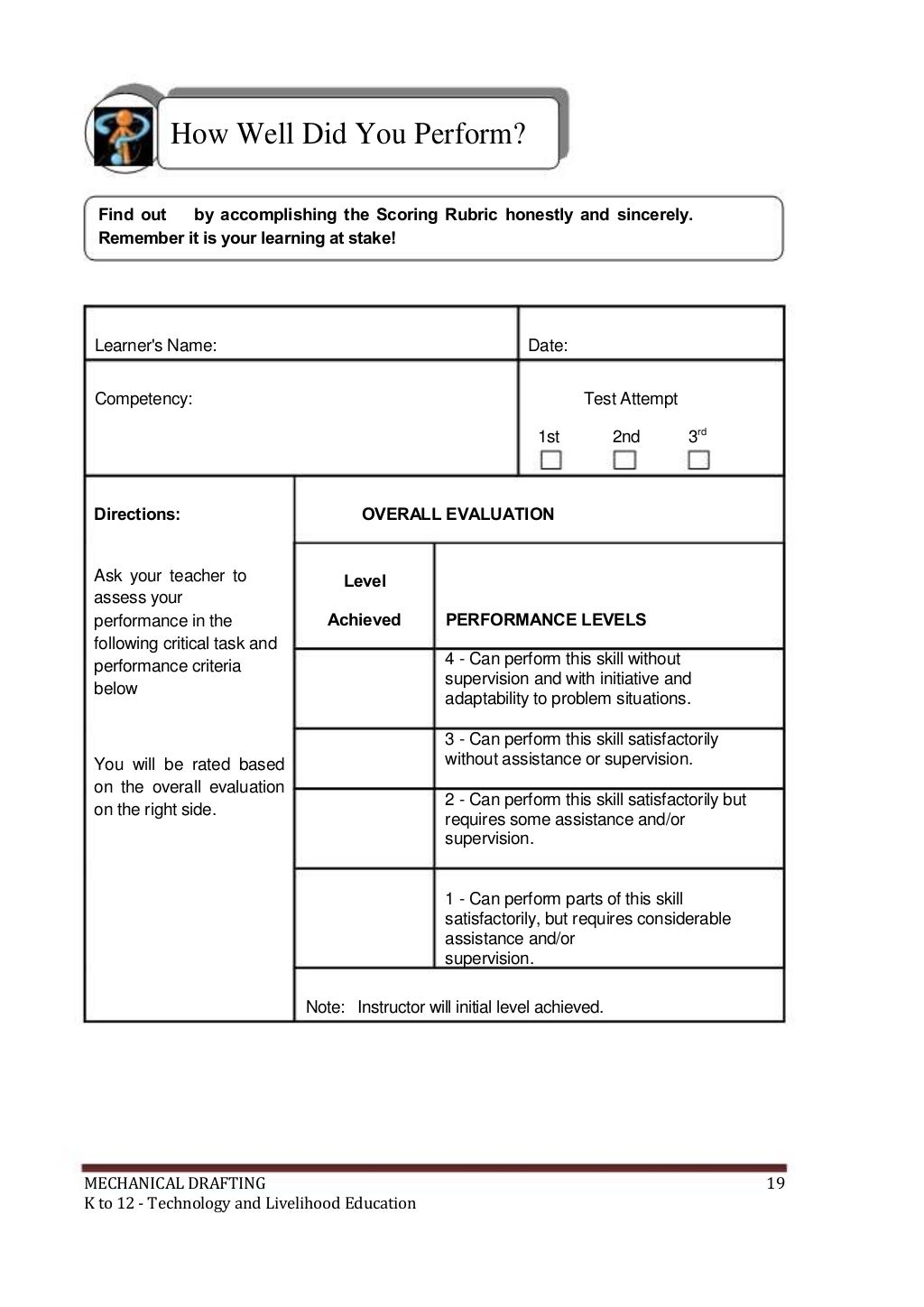 TLE Mechanical Drafting (Learning Module)