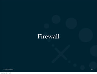 ©2012 DataStax
Firewall
43
Saturday, June 1, 13
 