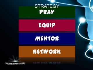 STRATEGY
 PRAY

 EQUIP

MENTOR

NETWORK
 