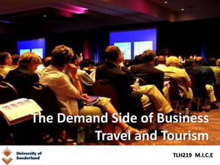 TLH219 M.I.C.E
The Demand Side of Business
Travel and Tourism
 