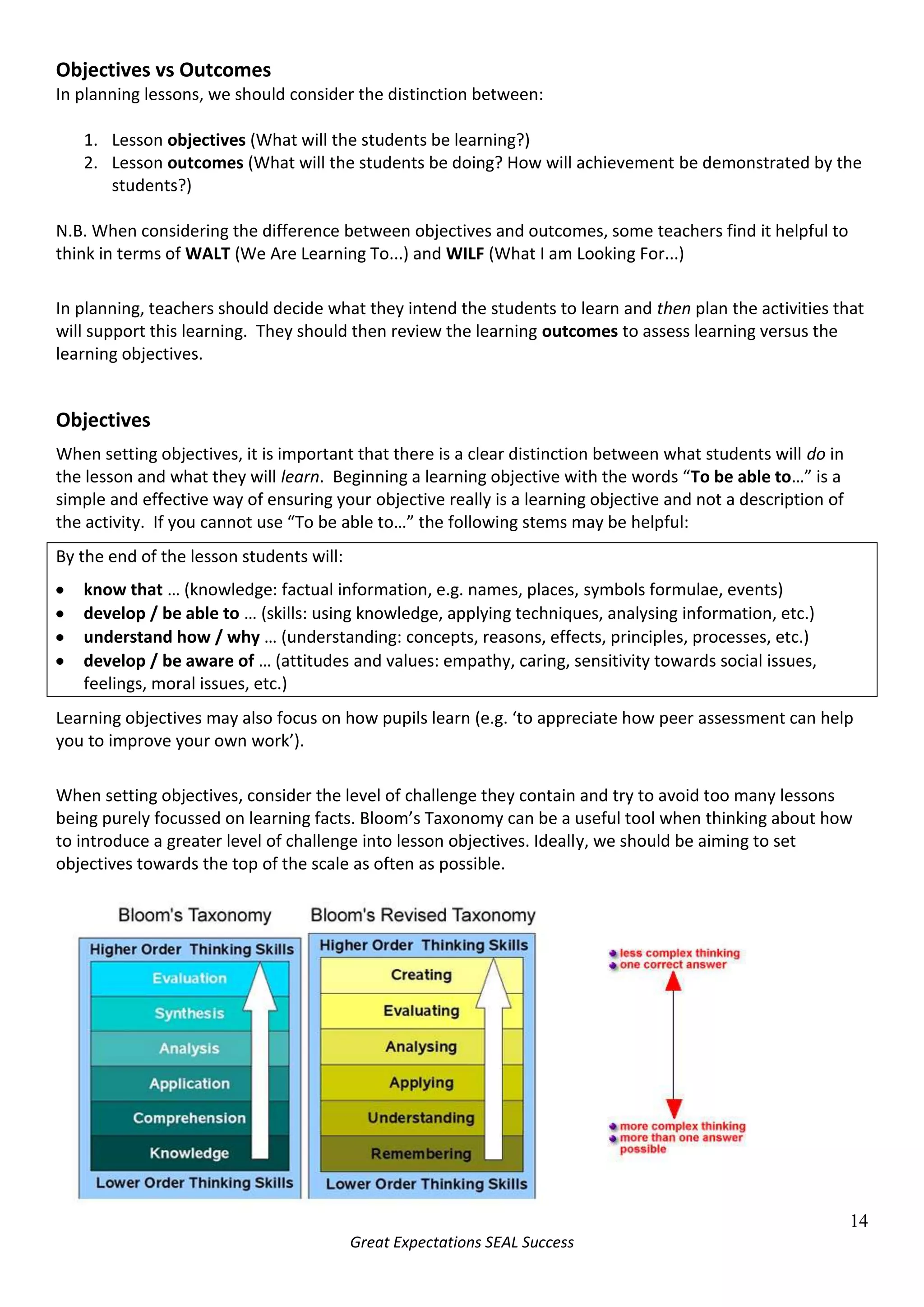 Carefully plan who will talk to who – different groupings may work better for different tasks.