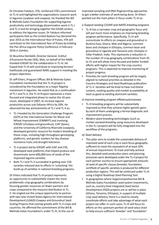 Tl iii  quarterly update (fourth bulletin)