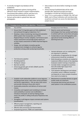 Tl iii  quarterly update (fourth bulletin)