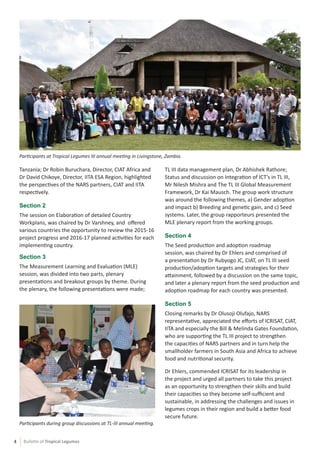 Bulletin of Tropical Legumes (05/2016)