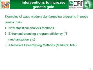 TL III Genetic Gains Program improvement plan_common bean_Ethiopia | PDF