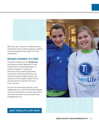 TeenLife Guide to Jobs and Internships | PDF
