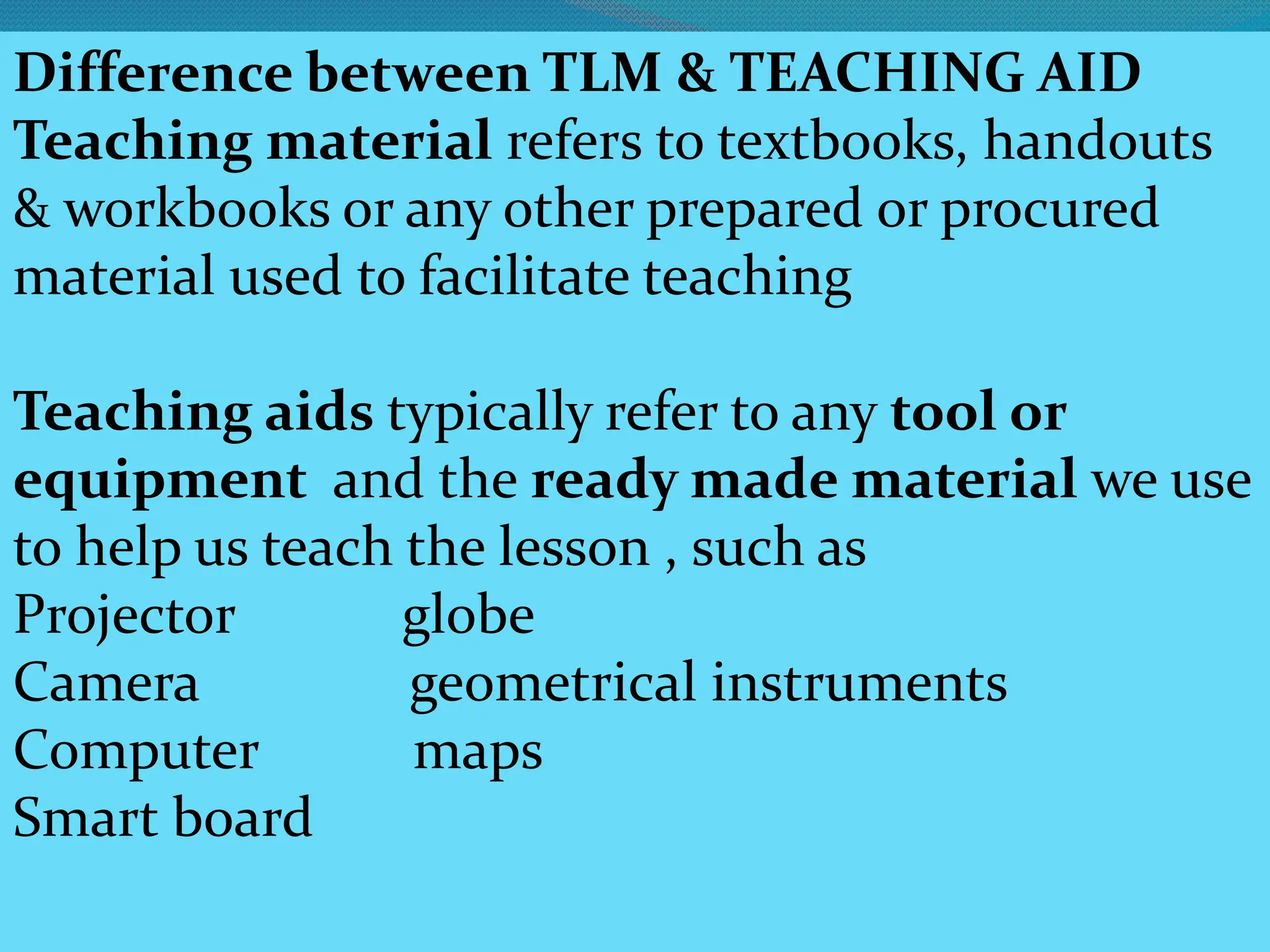 Teaching learning materials for inservice training course | PPT
