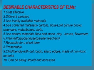 Teaching learning materials for inservice training course | PPTX