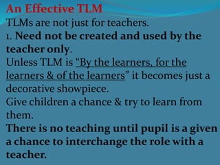 Teaching learning materials for inservice training course | PPTX